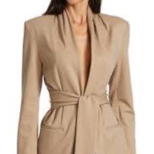 Halston Ana Knit Tie Jacket
